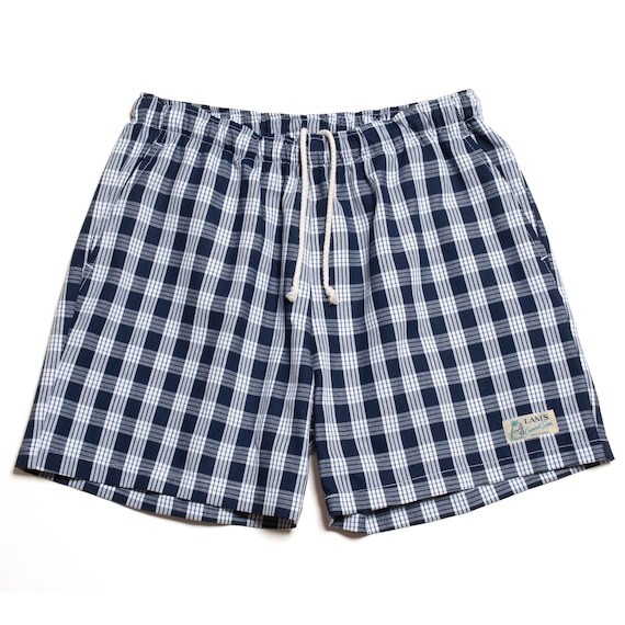 Palaka Shorts "Navy" / LANI'S General Store / Made in Hawaii U.S.A.
