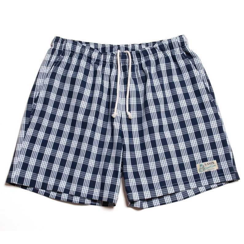 Palaka Shorts "Marinblå" / LANI'S General Store / Tillverkad i Hawaii USA bild 1