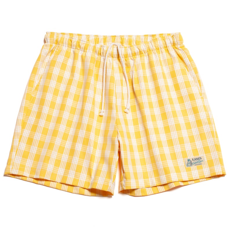 Palaka Shorts Yellow / LANI'S General Store / Made in Hawaii U.S.A. image 1