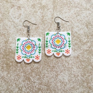 Papel picado earrings
