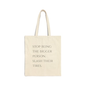 Sassy Cotton Canvas Tote Bag - Eco-Friendly Shopping Bag, Funny Gift for Friends, Everyday Use, Beach Bag, Stylish and Practical