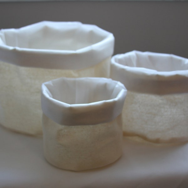 Natural Fabric flower pot covers