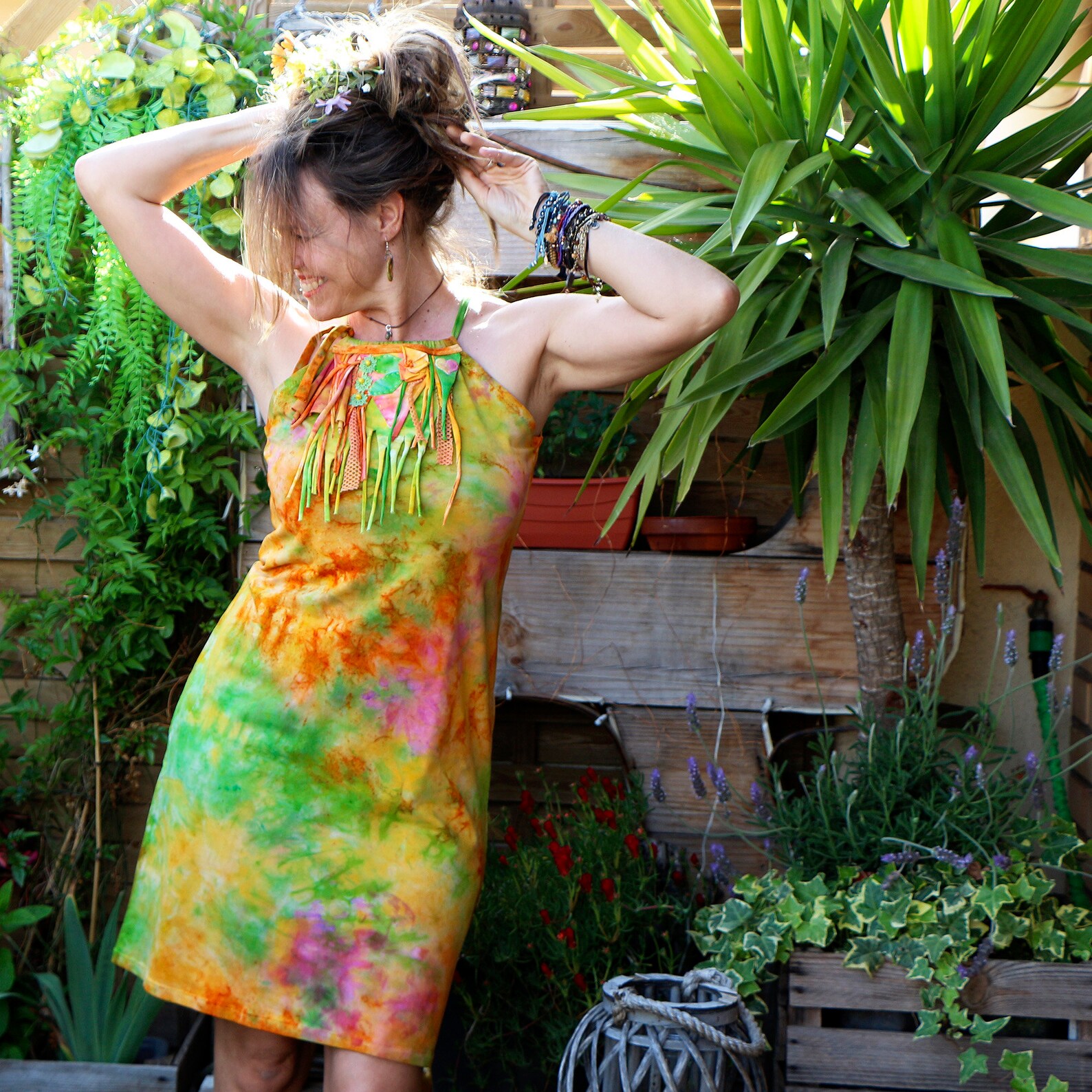 etsy tie dye dress