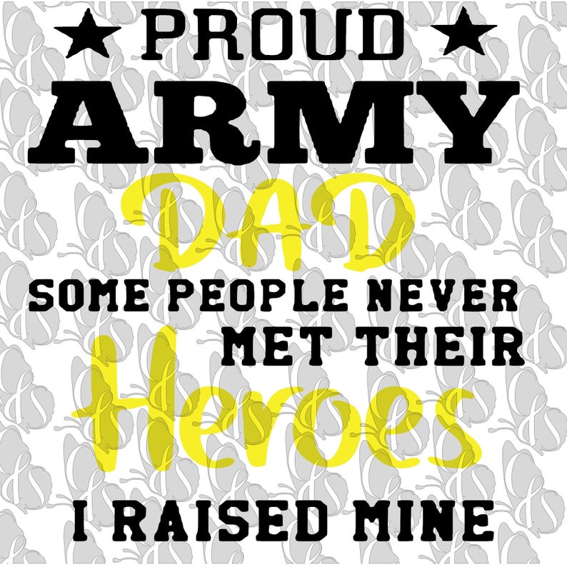 Download Army Dad svg png gsp jpeg pdf digital downloads | Etsy