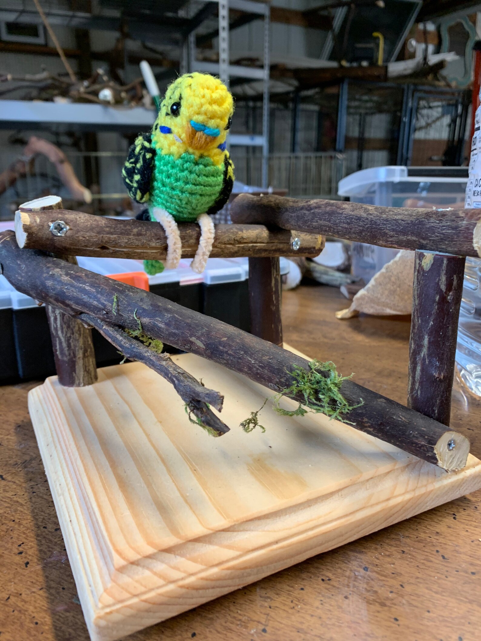 Parrot tabletop training stand perch for sm/med birds Etsy