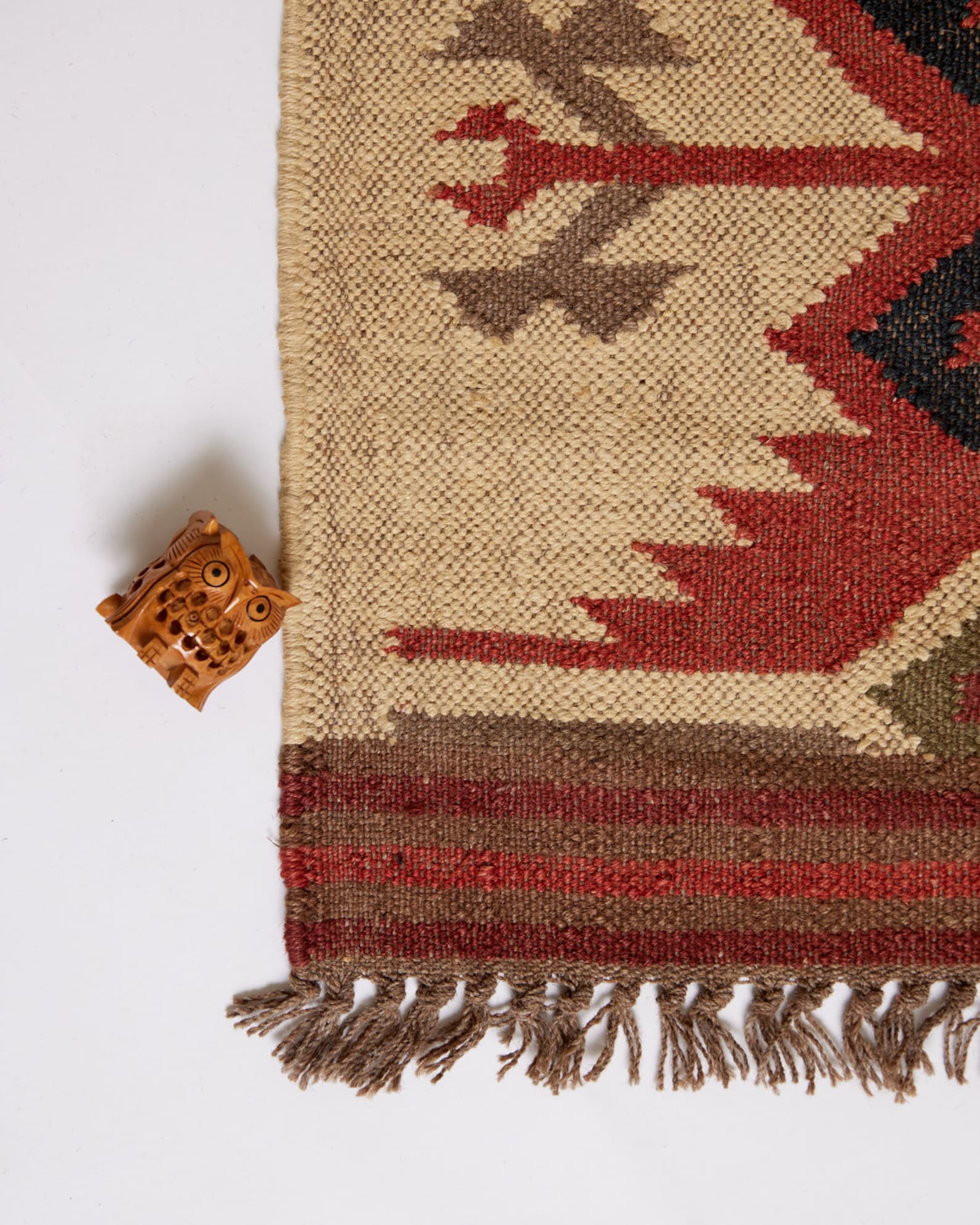 Wool & Jute Kilim Handwoven Dhurrie Rug Etsy