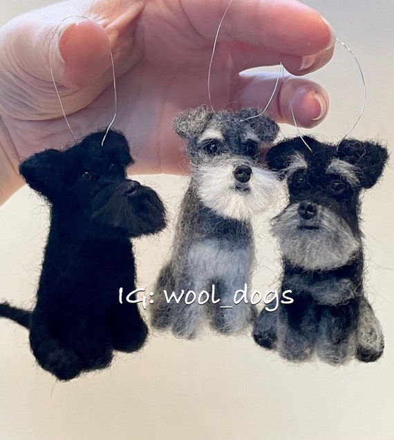 1 X Schnauzer Ornament - Etsy