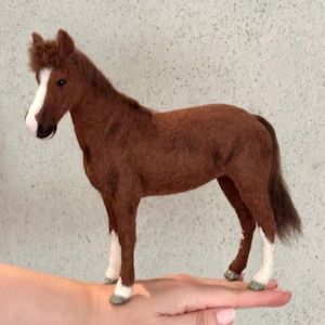 Custom made needle felted horse