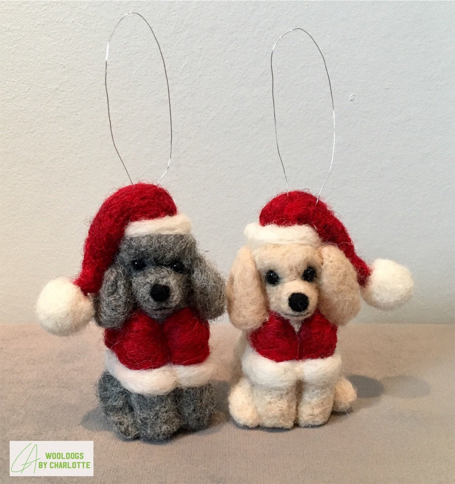 Any color Poodle Christmas ornament Etsy Poodle Christmas Ornaments