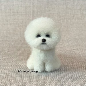 Mini Bichon Frise sculpture image 3