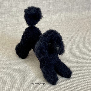Black poodle sculpture