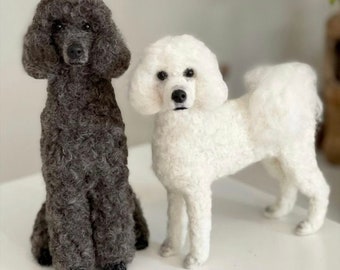 Custom made poodle, 13-15 cm.