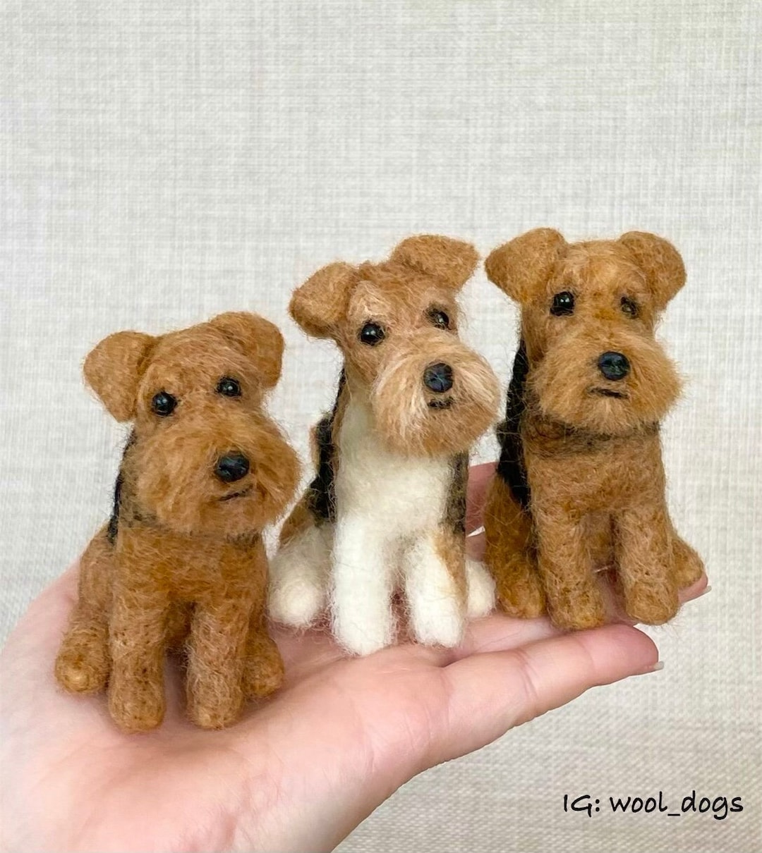 1 X Welsh Terrier or Fox Terrier Sculpture, 8-11 Cm - Etsy