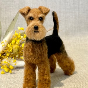 Welsh terrier sculpture