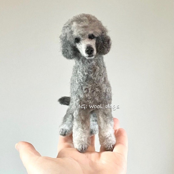 Poodle, Custom Made Needle Felted Dog - Etsy