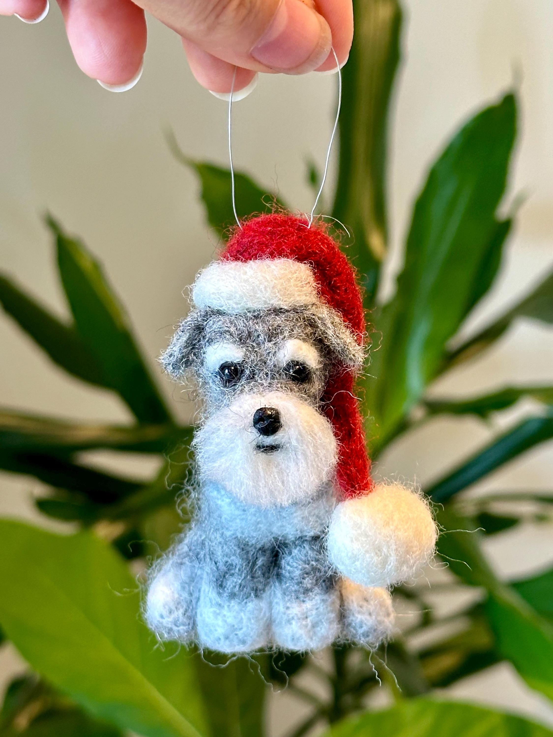 Schnauzer Christmas Ornament (1). Choose Color. - Etsy