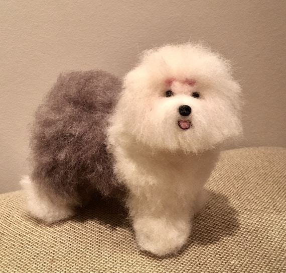 Custom Made Needle Felted Old English Sheepdog - Etsy
