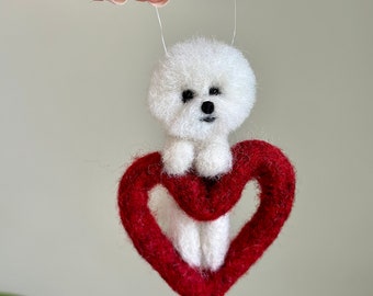 Bichon in a heart