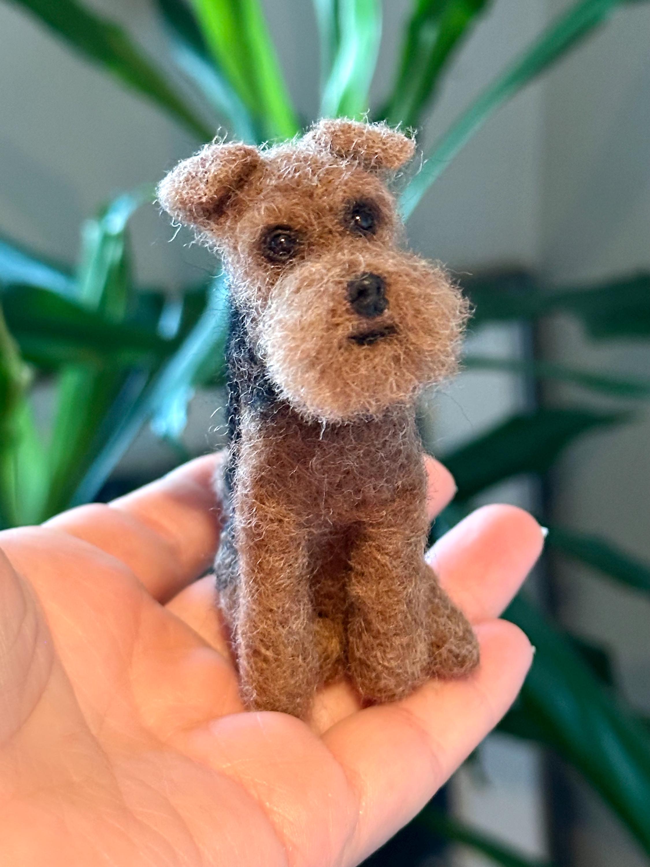 1 x Welsh terrier or Fox terrier sculpture, 8-11 cm - Etsy 日本