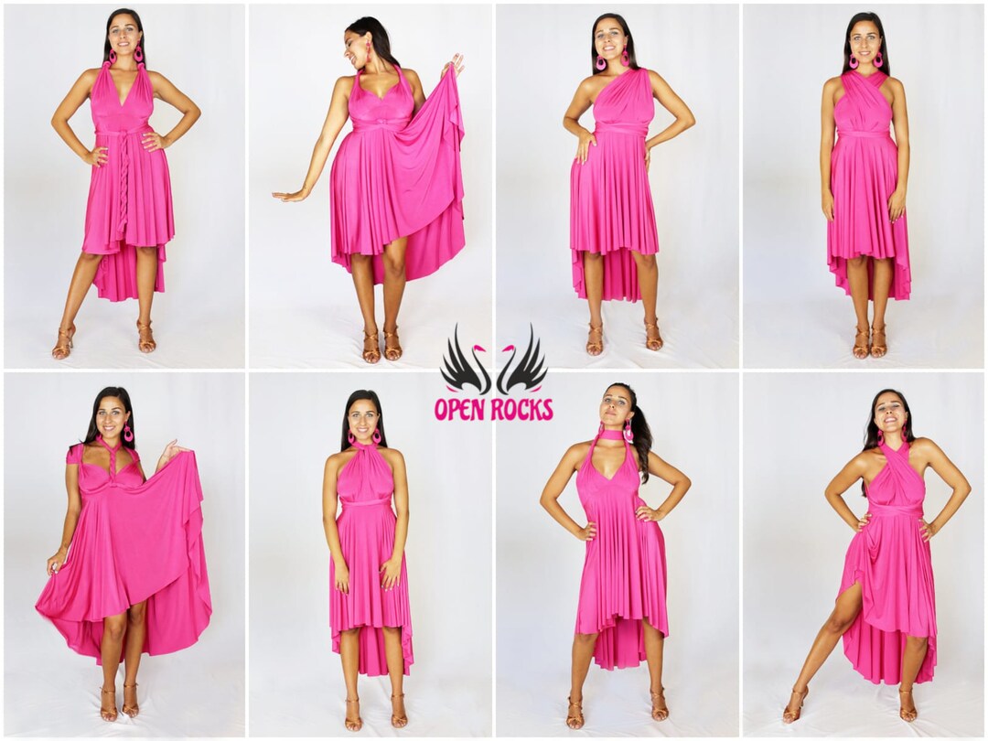 Versatile Asymmetric Dress, Infinity Dress: Convertible