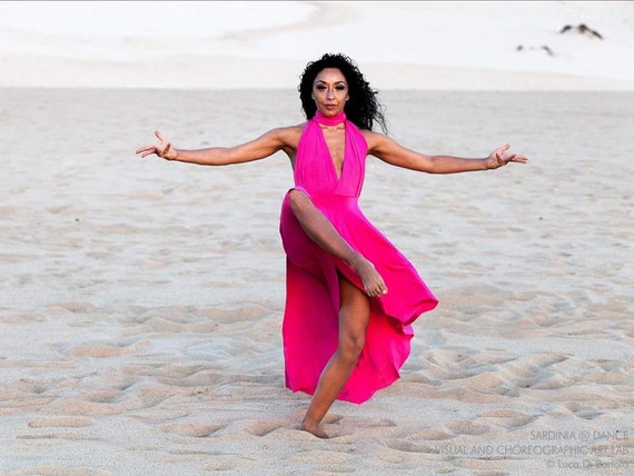 Versatile Asymmetric Dress, Infinity Dress: Convertible
