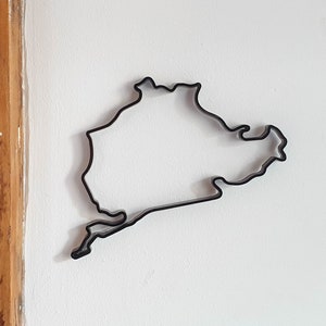 Duitsland Racecircuit Nürburgring Duitsland Nordschleife | Formule 1 | F1 | MotoGP | Grote Prijs | Muurkunst lasergesneden | Ferrari Red Bull-Porsche