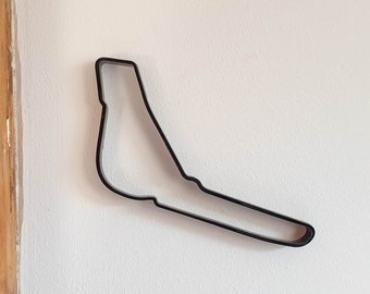 Monza Circuit with logo Race Track Art 3D Printed Self Standing Sculpture Italy 