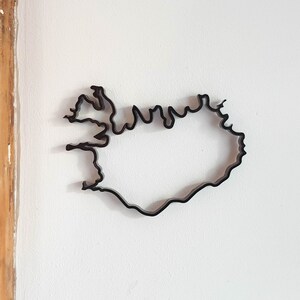 | 3D Islande | des grandes lignes du pays Art mural découpé au laser