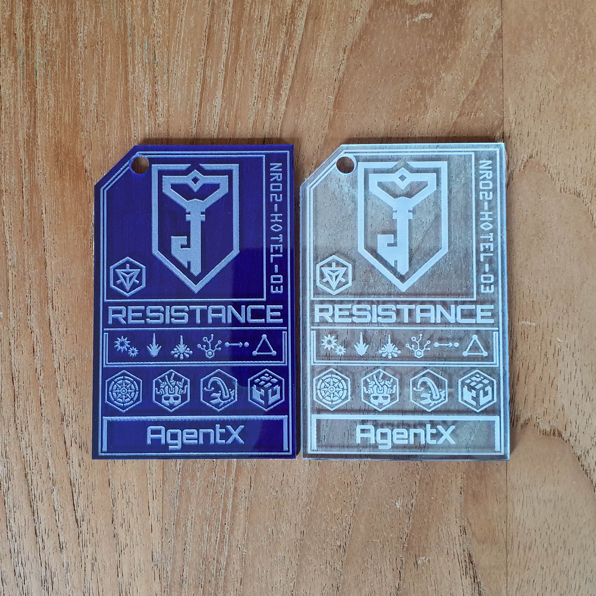 Ingress Resistance Agent Karte personalisierte Laser Cut | Etsy