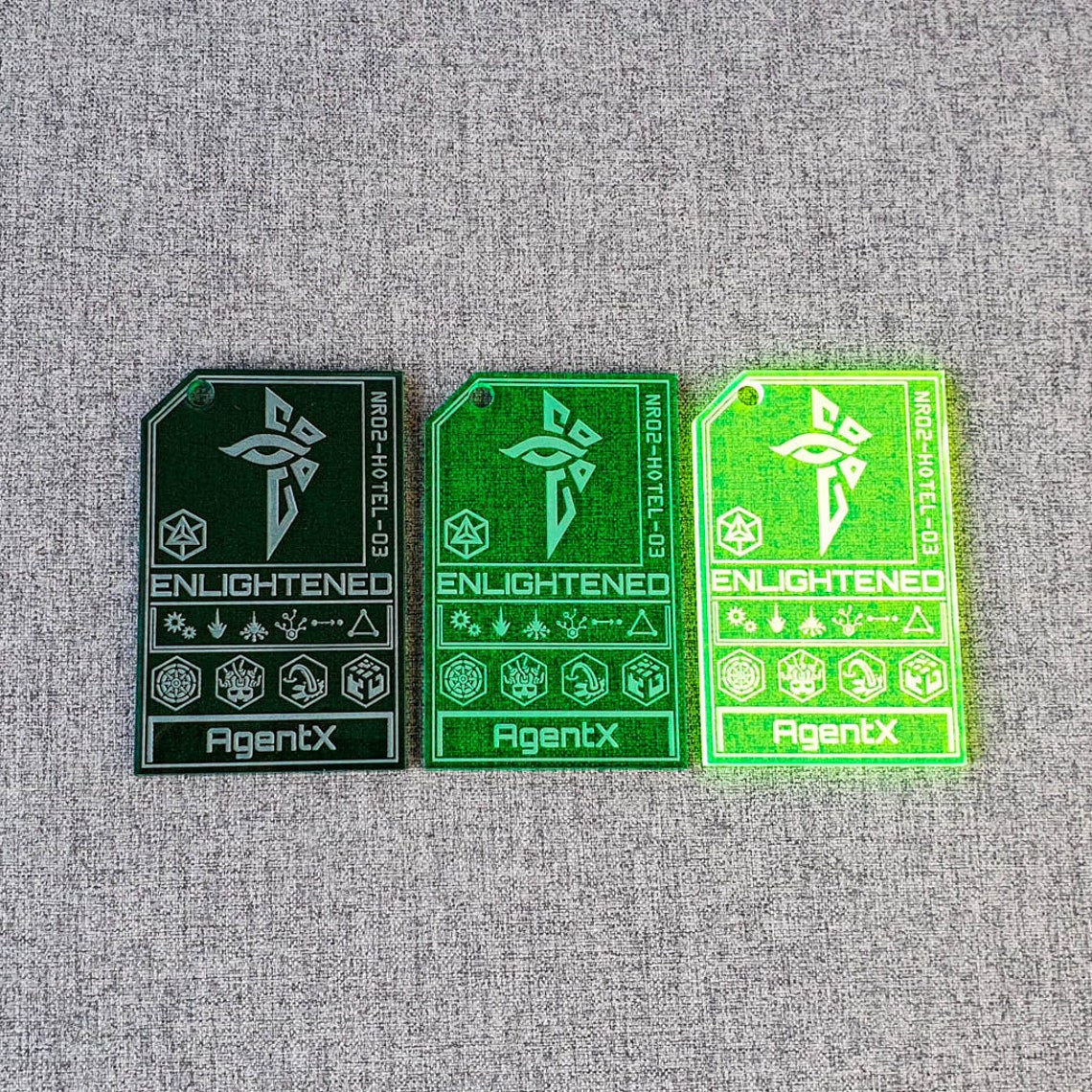 Ingress erleuchtetagent Karte personalisierte Laser | Etsy
