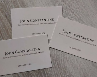 Cartes de visite John Constantine