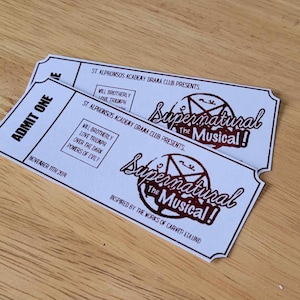Supernatural The Musical Tickets