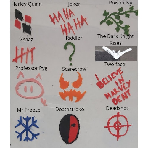 Arkham Asylum 3D Printed Sign various Villain Options - Etsy UK