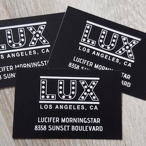 Lucifer Lux Business Cards