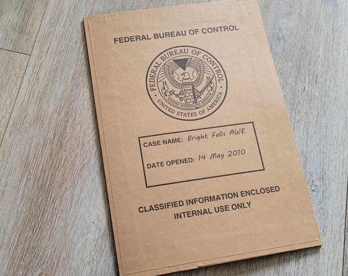 Alan Wake/control - FBC Bright Falls File - Etsy