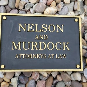 Cartel impreso en 3D de Daredevil Nelson y Murdock