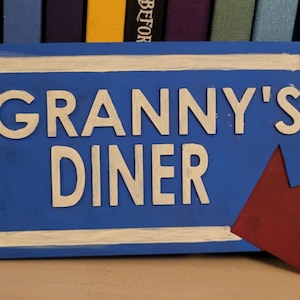 Once Upon a Time - Grannys Diner 3D Printed Sign