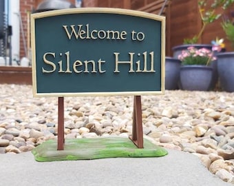 Silent Hill 3D Printed Sign