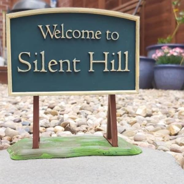 Silent Hill 3D Printed Sign