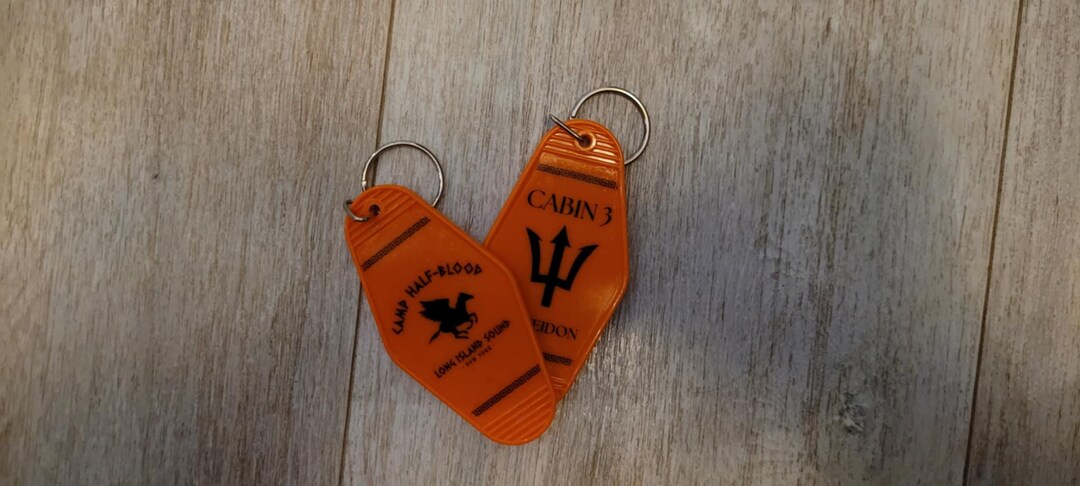 Camp Half-blood Cabin Keyrings - Etsy