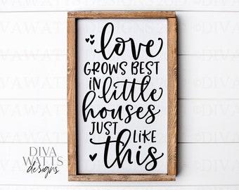 Love Grows Best Svg Etsy