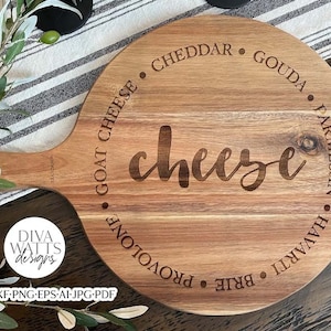 Cheese Board SVG | Charcuterie & Grazing Board Design bild 1