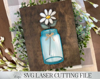 Download Mason Jar Cut File Etsy