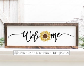 Free Free 322 Sunflower Welcome Svg SVG PNG EPS DXF File