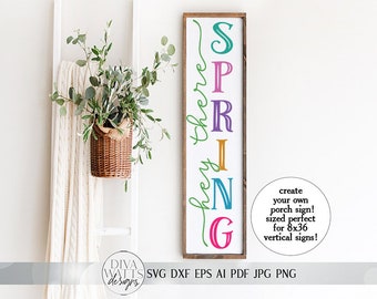 for Cutting Machine Commercial Use Digital Design sun Hello Sunshine SVG Spring front door design 3 vertical files for long porch sign