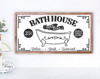 Download Farmhouse Bathroom Svg Etsy PSD Mockup Templates