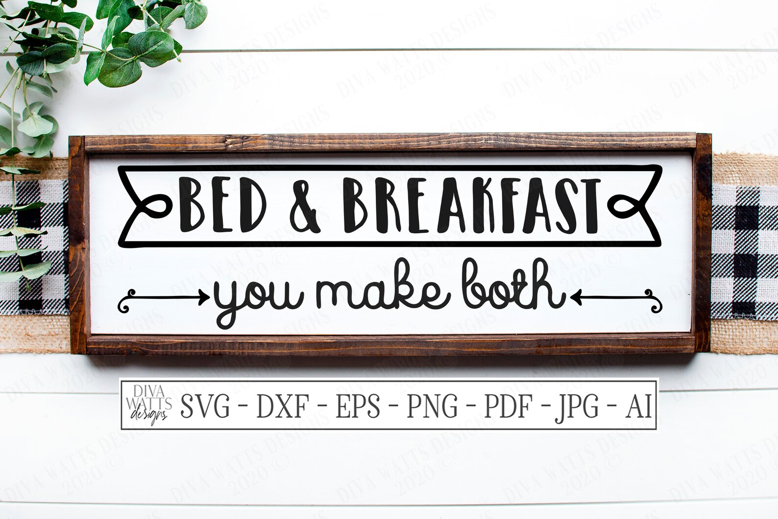 SVG Bed & Breakfast You Make Both Cutting File Vinyl Etsy