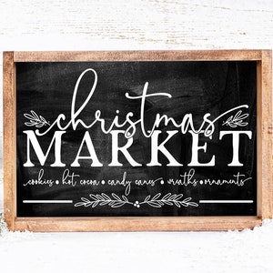 Christmas Market SVG | Winter Farmhouse Design