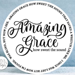 Amazing Grace SVG | Round Design