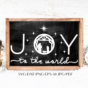 Joy To The World SVG | Christian Nativity Christmas Design